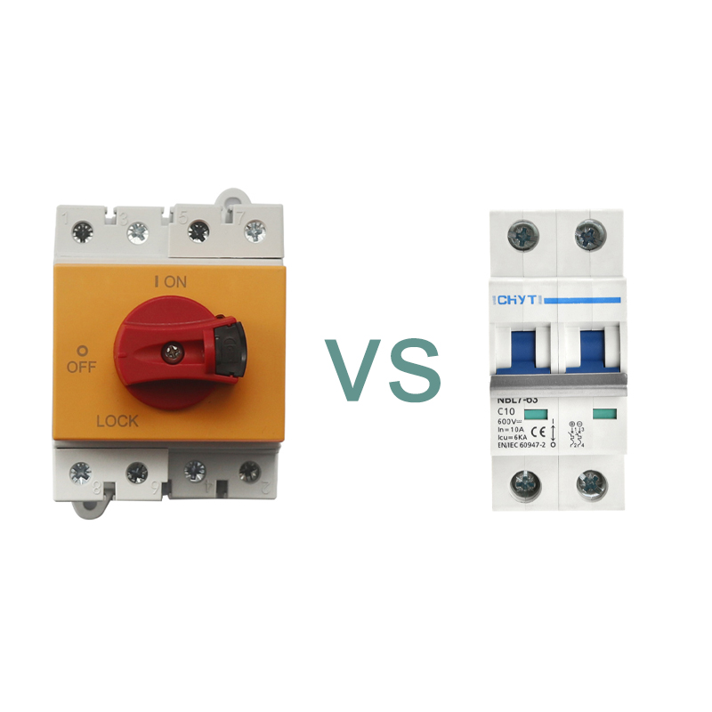 isolation switches နှင့် circuit breakers အကြား ခြားနားချက်